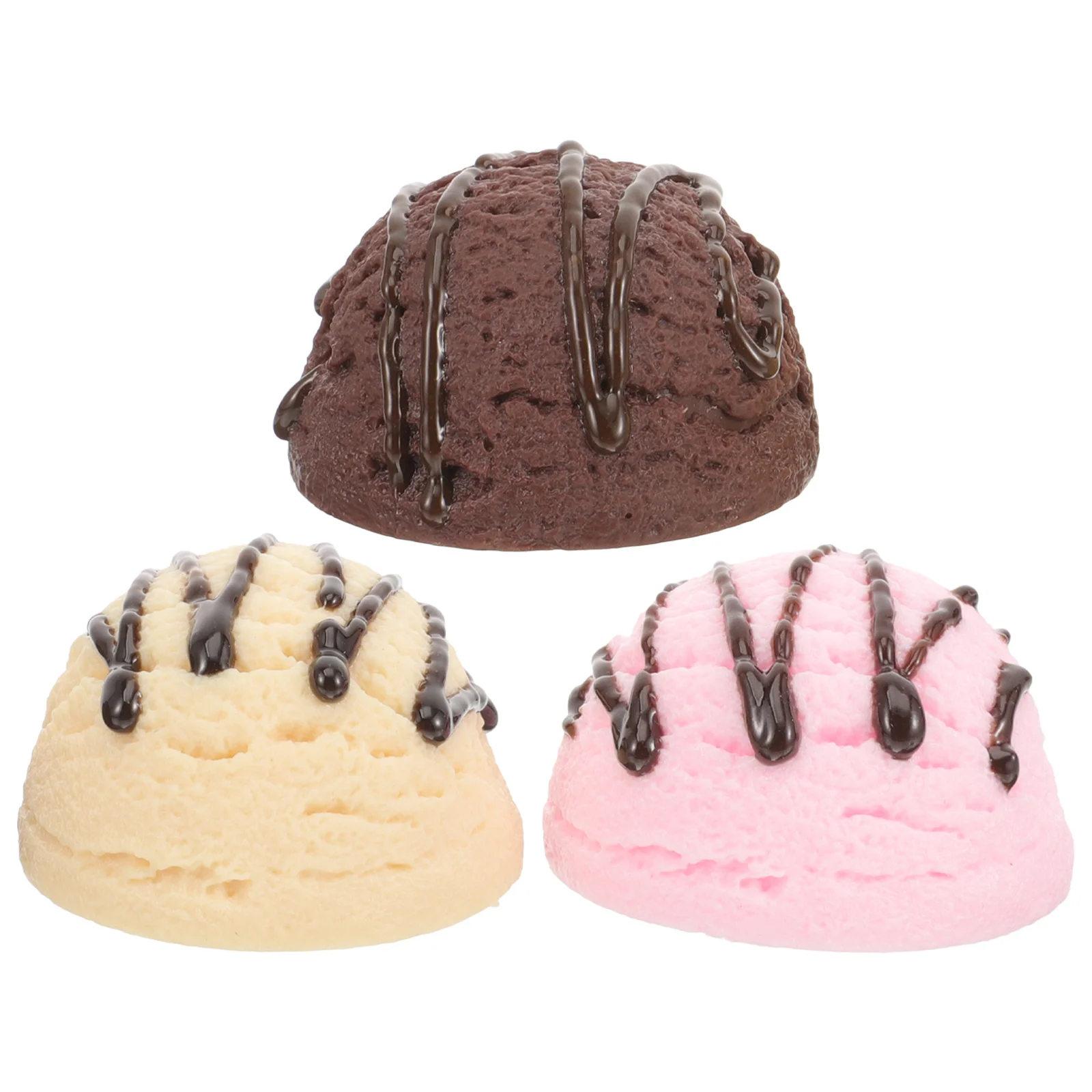Pvc Simulated Ice Cream Ball Model Window Display Ornaments Party Decoration Photography Props Faux Balls Toy