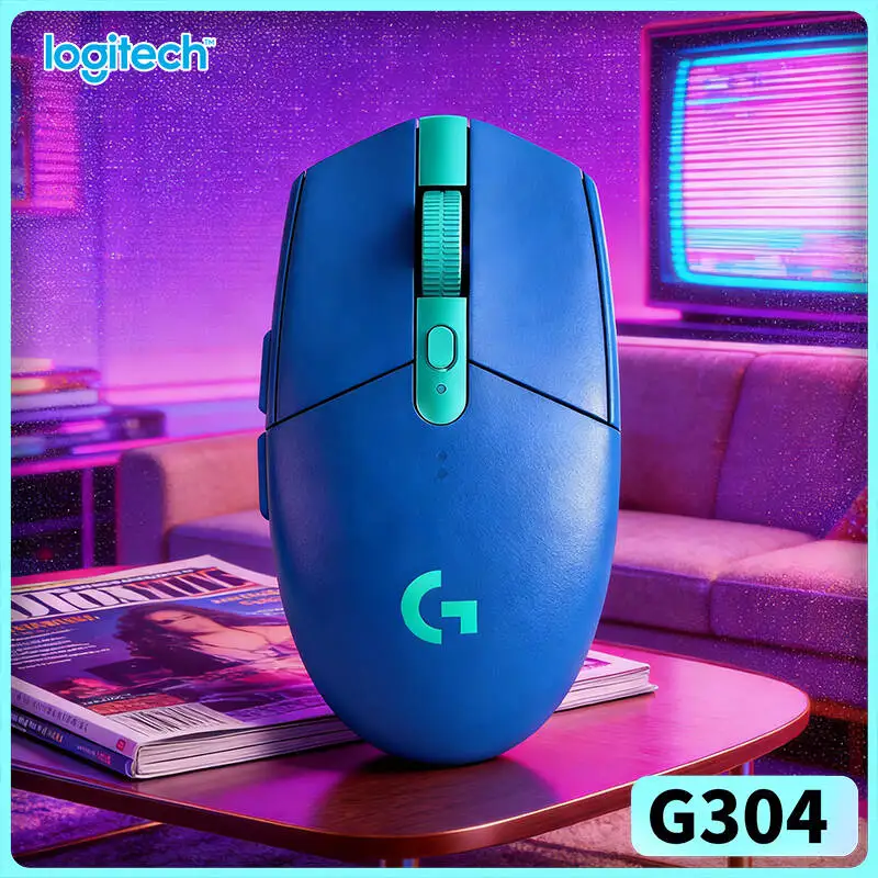 Logitech G304 LIGHTSPEED Wireless Gaming Mouse 12000 DPI 1ms Latency HERO Sensor 250hr Battery Budget Gaming Accurate Users