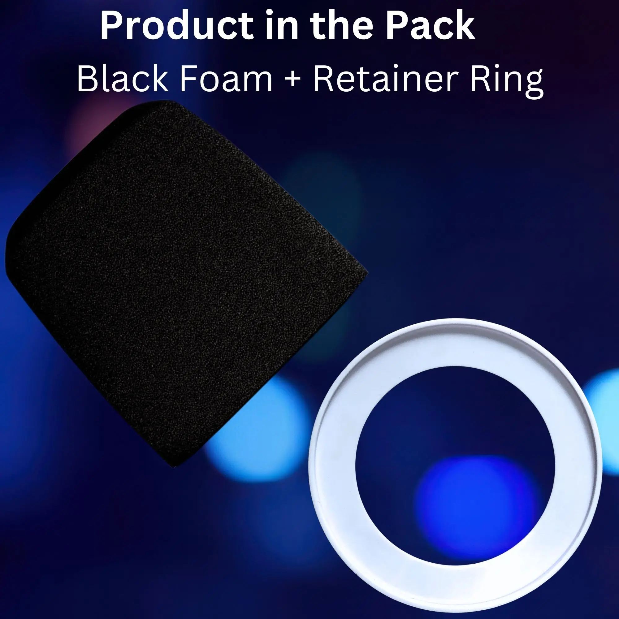 Coperture per microfono in schiuma con anello di fissaggio per accessorio parabrezza Shure MV7, MV7X, MV7i, MV7+ Pop Filter RK345