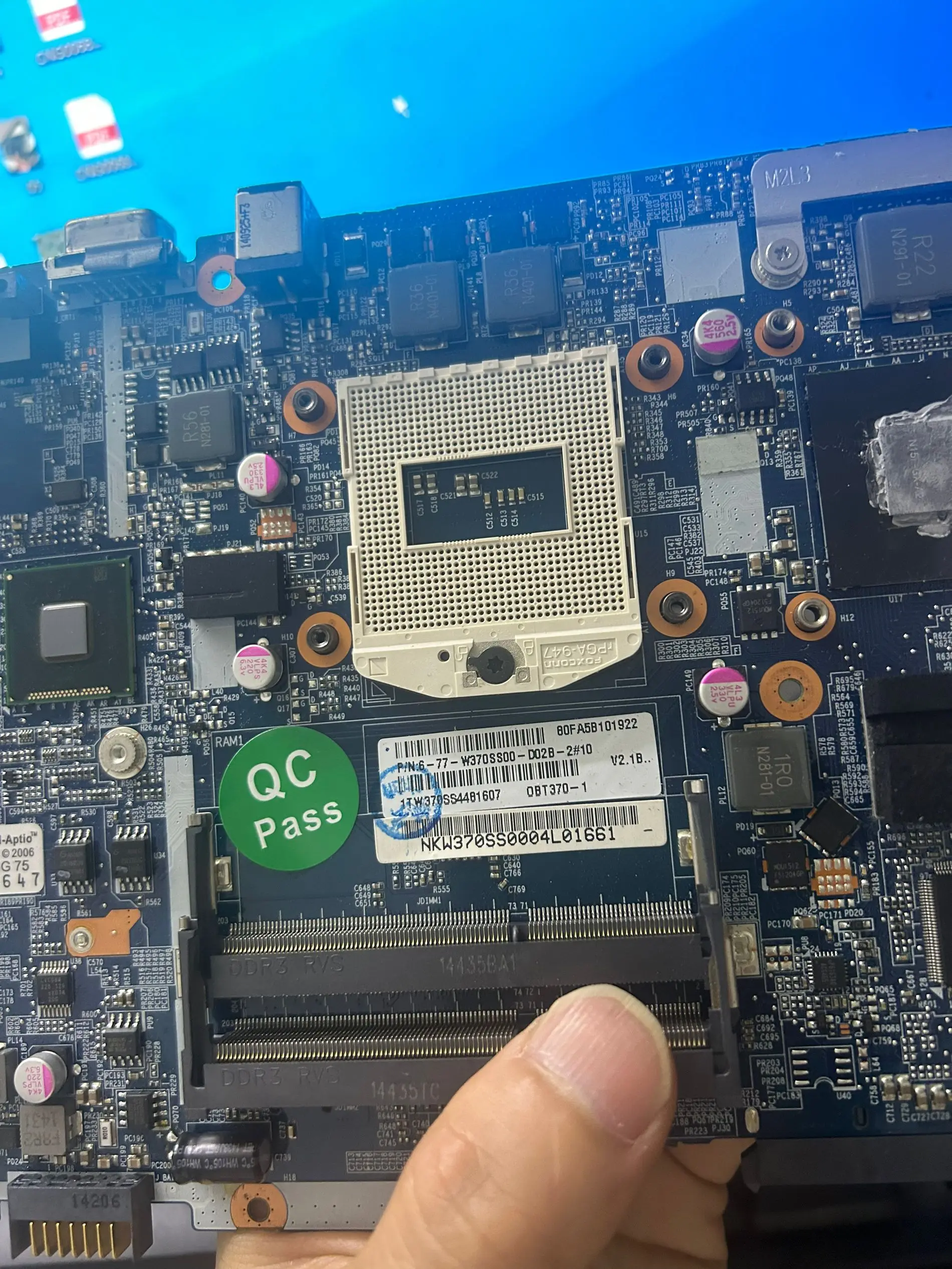 

6-77-W370SS00-D02 FOR Clevo W370SS Motherboard 6-71-W3S50-D02B