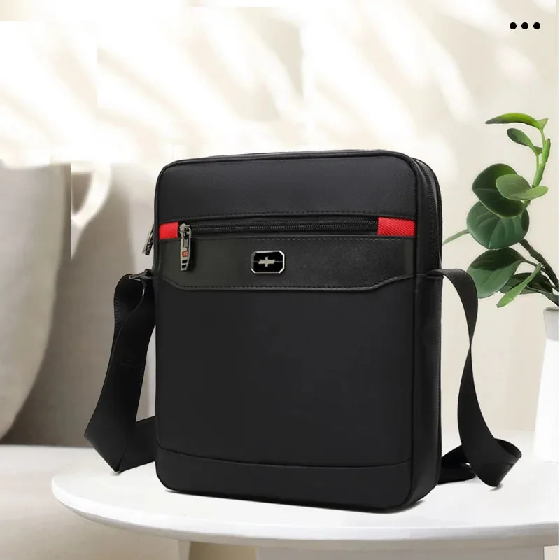 Vintage Oxford nero borse svizzere borsa a tracolla da uomo uomo impermeabile messenger crossbody per uomo 2023 bandolera hombre