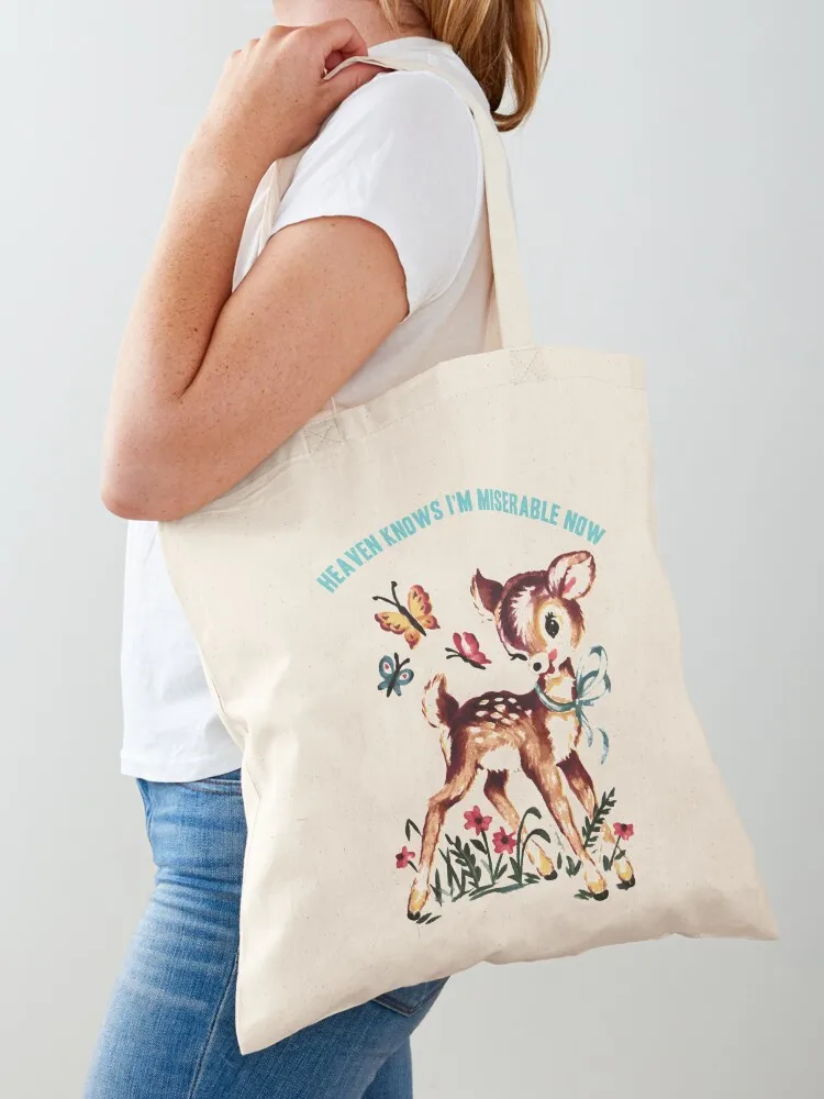 

Heaven Knows I'm a Miserable Now (The Smiths) Tote Bag Women bags custom bags shopper bag woman