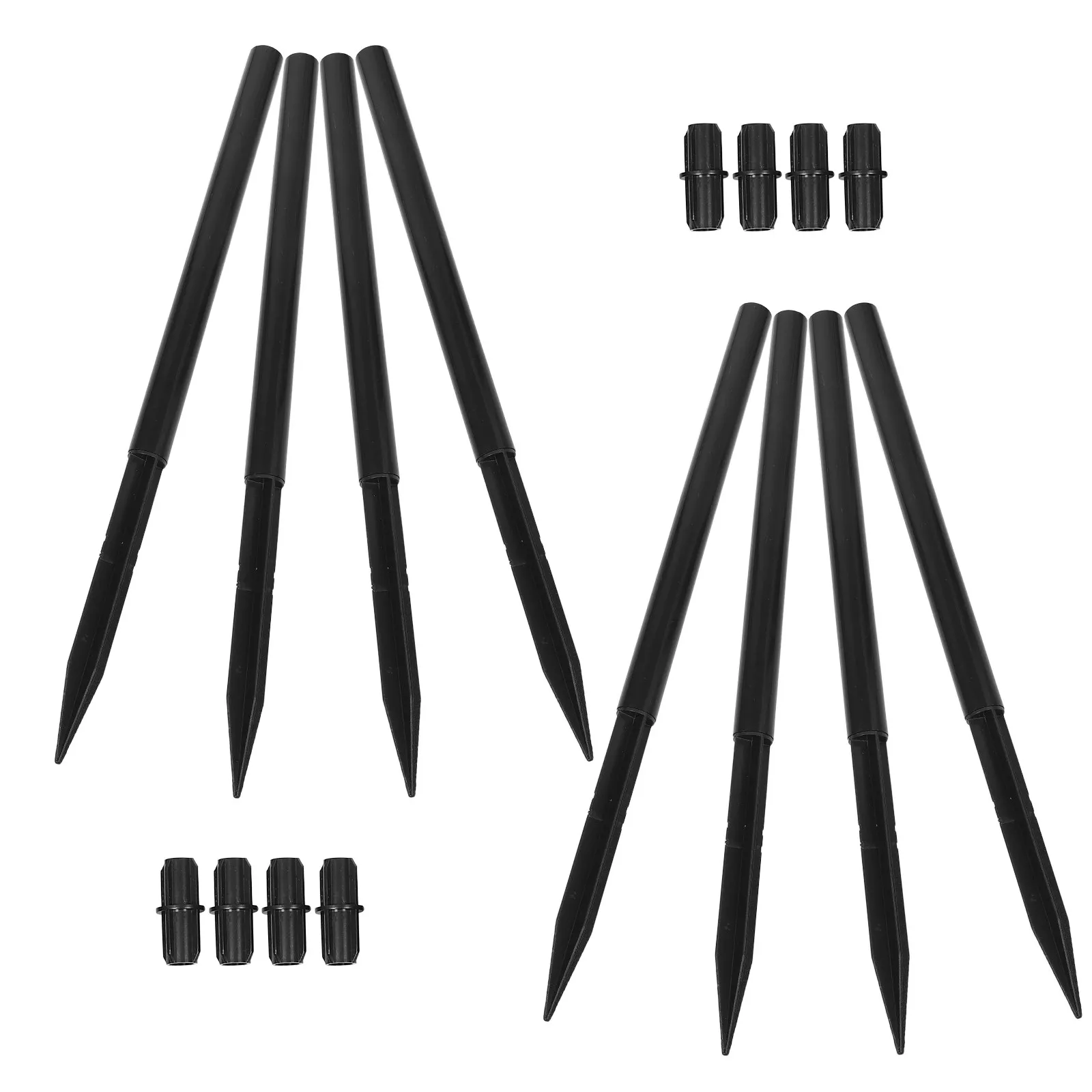 8Set Plastic Solar Light Stakes Outdoor Replacement For Landscape Garden Fall Outdoor Decor Ground Spikes Lawn