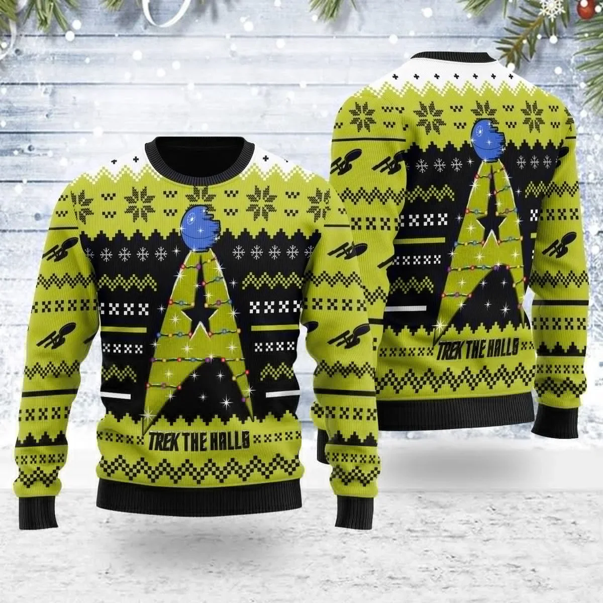 men's Kid's Captain Picard Star Trek Ugly Christmas Sweater Cartoon Anime men Men Pullover Tops 2025 New Fashion Couple  Sweater