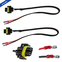 2pcs H11B H11 LED Headlight Plug Extension Cable Wiring Harness Conversion Connector LED Halogen Bulb Plug Conversion Wire