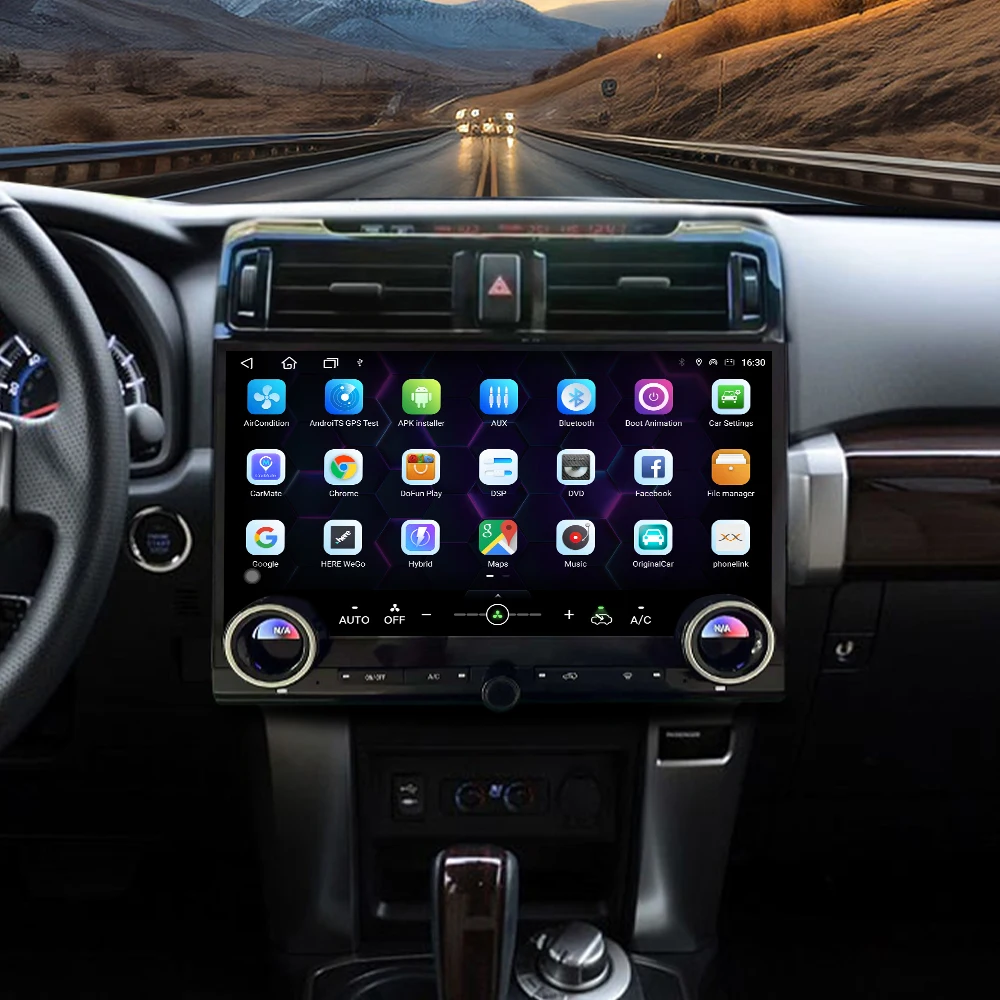 15 Inch Carplay For Toyota 4Runner 2009-2022 Android 13 Car GPS Navigation Multimedia Player Auto Stereo Head Unit Car Radio
