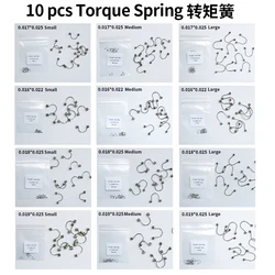1Pack 10Pcs Orthodontic Big/Small/Middle Stainless Steel Torque Spring