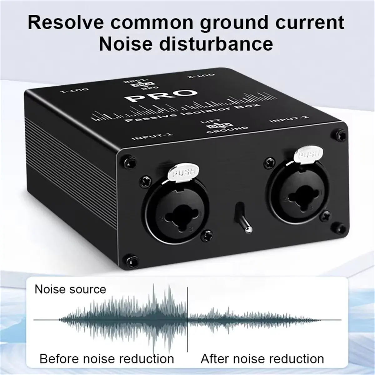 

6,35 XLR аудиоизолятор микшер шумоподавление аудио ток акустический фильтр аудио шумоподавитель XLR аудио изолятор [AA74-AAA]