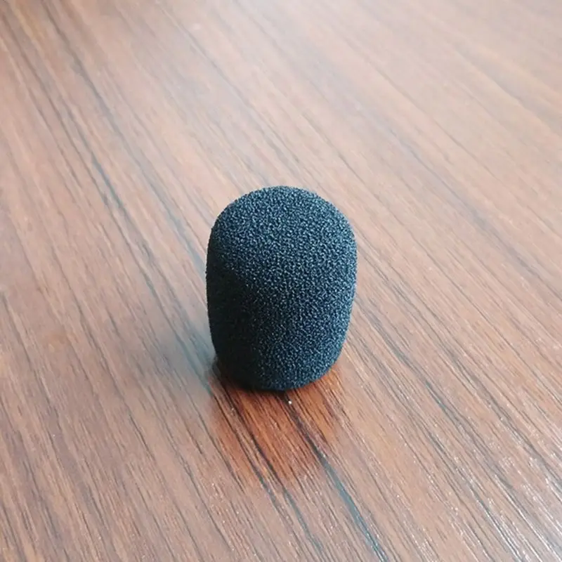 5 peças microfone preto fone ouvido espuma esponja pára-brisa capa microfone