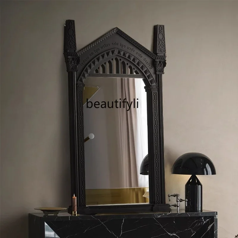 

ss D Modern background horizontal carved decorative mirror retro wall wall mirror