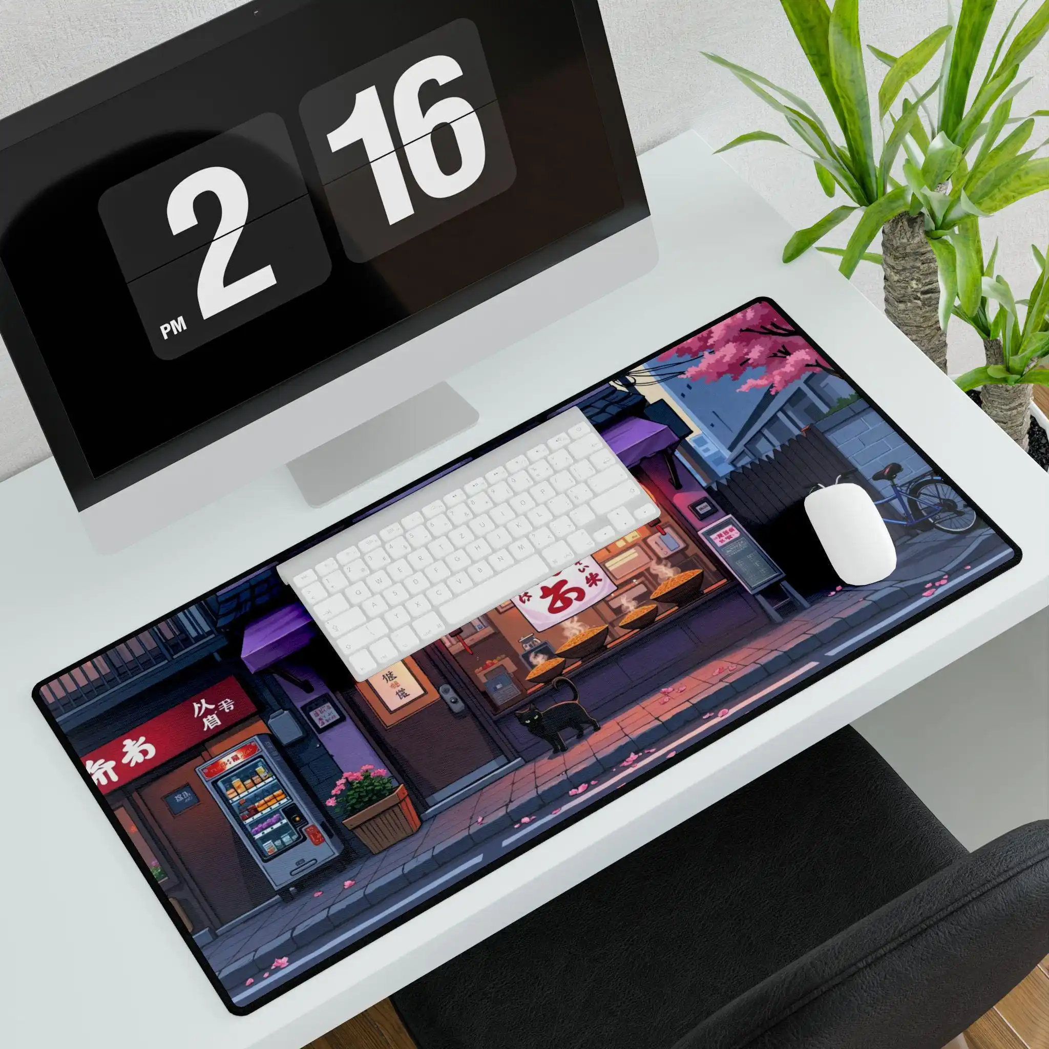 Japanese Ramen Shop Mouse Pad, Desk Accessory for Gamers, Non-slip Waterproof Desk Mat, Perfect Gift for Tech and Anime Lovers