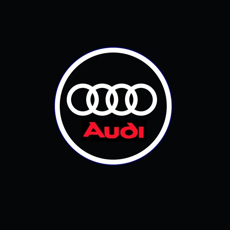 2025 الساخن سيارة LED الباب شعار ضوء ترحيب مصباح لأودي A5 A6L C5 A4L B5 B6 B7 B8 A1 A7 A8 Q7 Q5 Q3 A3 R8 الليزر مصباح إسقاط 1