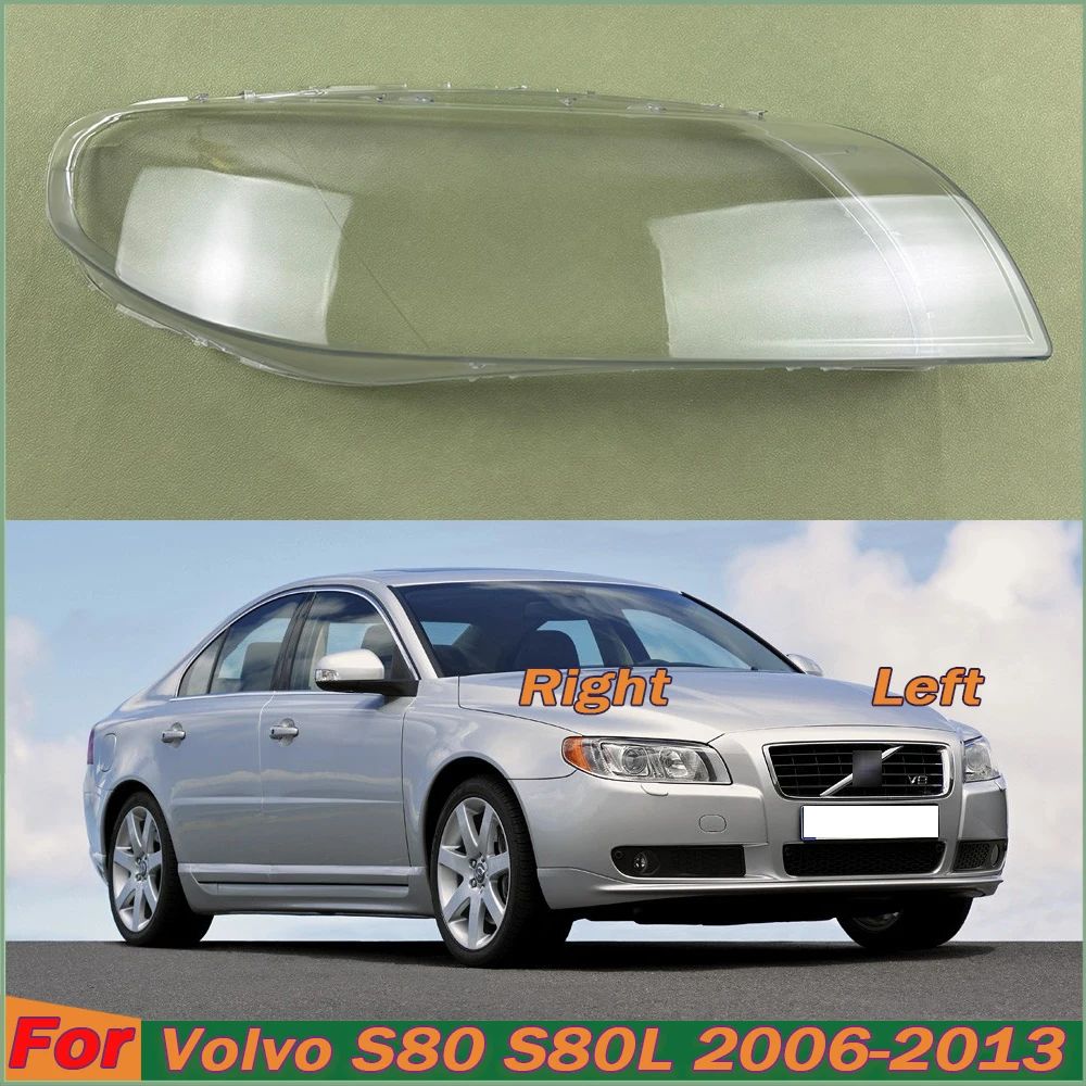 

For Volvo S80 S80L 2006-2013 Headlight Cover Transparent Lampshade Lamp Lens Headlamp Shell Plexiglass Auto Replacement Parts