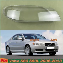 For Volvo S80 S80L 2006-2013 Headlight Cover Transparent Lampshade Lamp Lens Headlamp Shell Plexiglass Auto Replacement Parts