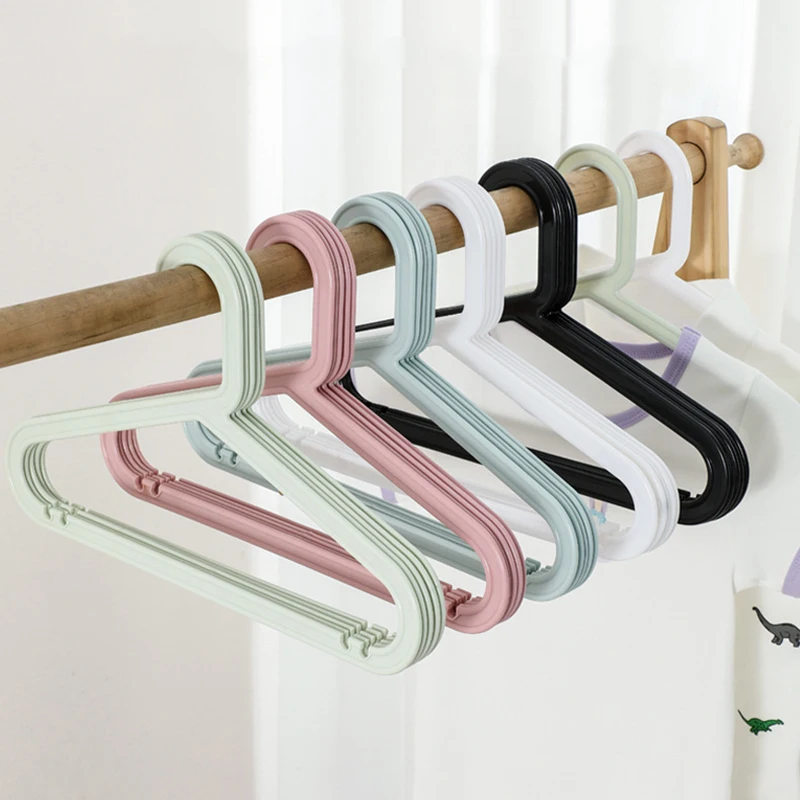 10pcs Portable Children Coats Storage Hanger Closet Organizer Baby Hangers Display Hangers Kids Clothes Plastic Hanger Racks