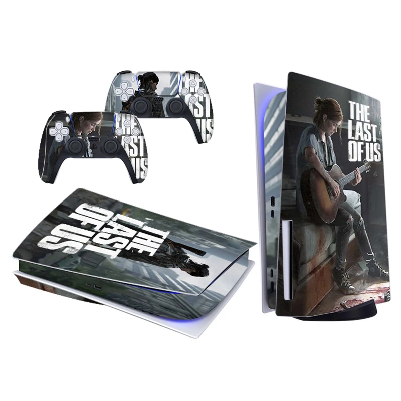 The Last of Us PS5 Standard Disc Edition Skin Sticker for Playstation 5 Console & 2 Controllers Skins Decal Cover Vinyl for PS5