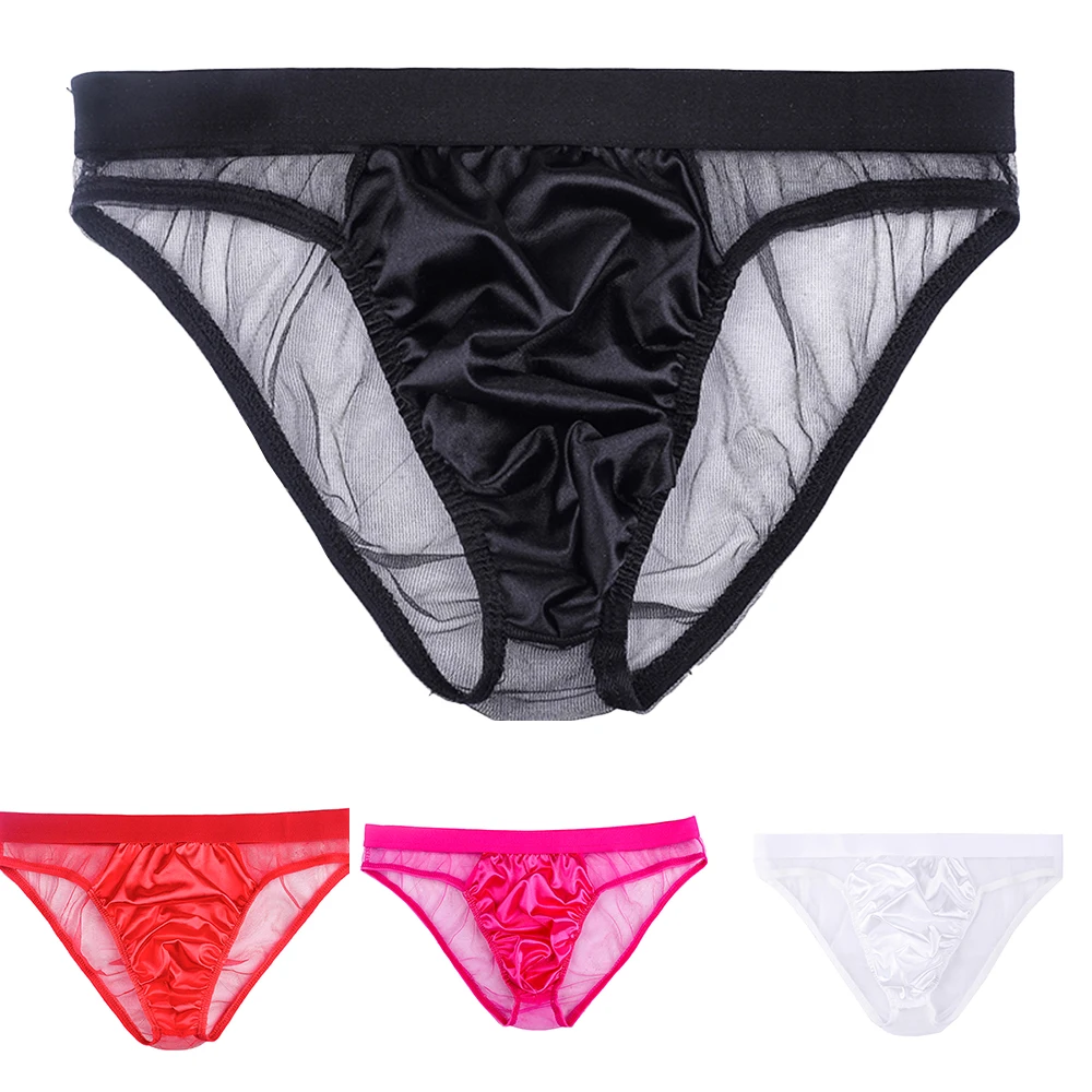 Brand New Fashion Hot Sale Daily Men Briefs Underwear Low Waist Mesh T-Back Thong Bikini Breathable Comfortable