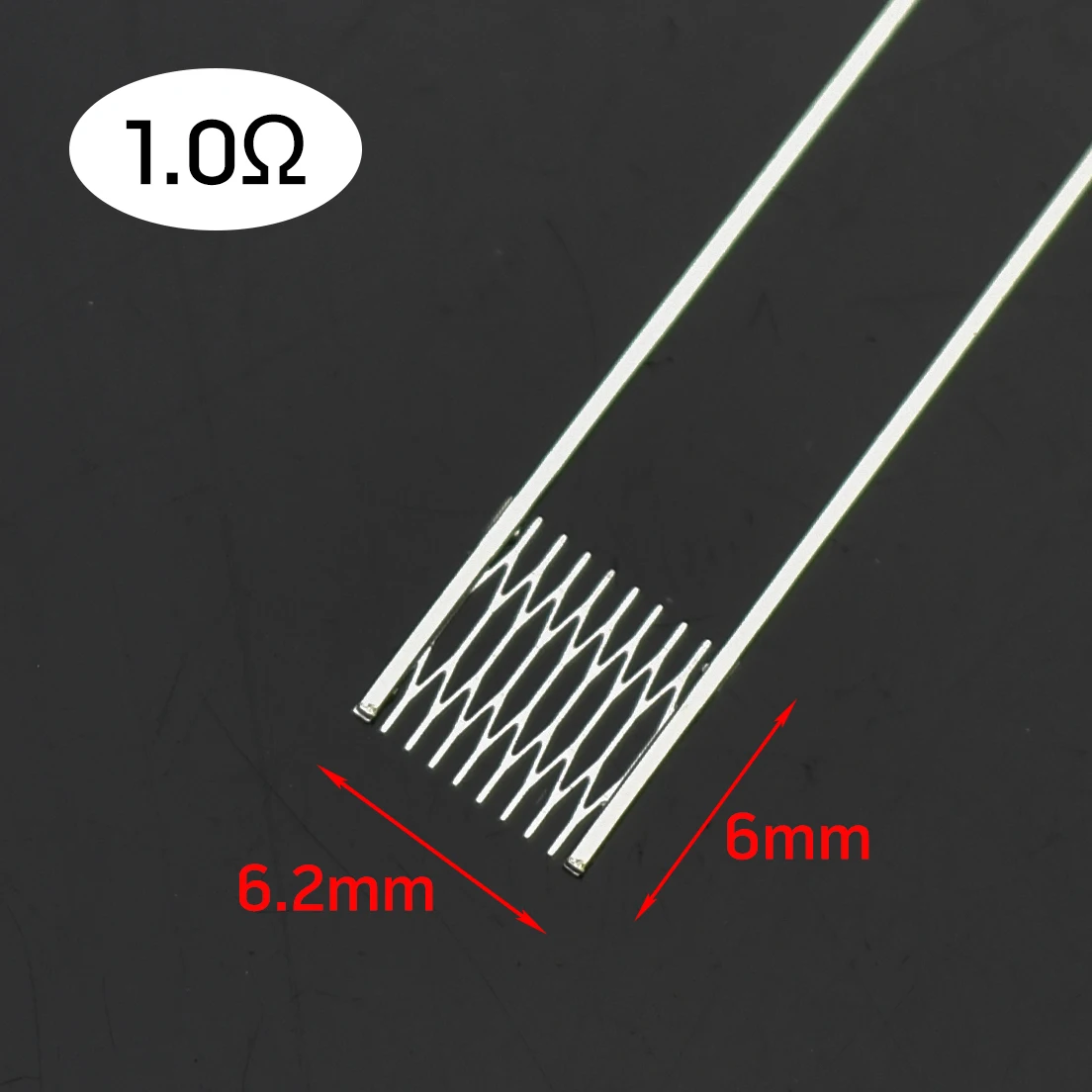 

10/50/100pcs Mesh Resistance A1 SPL-10 1.0ohm MTL Heating Wire 6.2x6mm Size Rebuild Replacement Accessories Tool