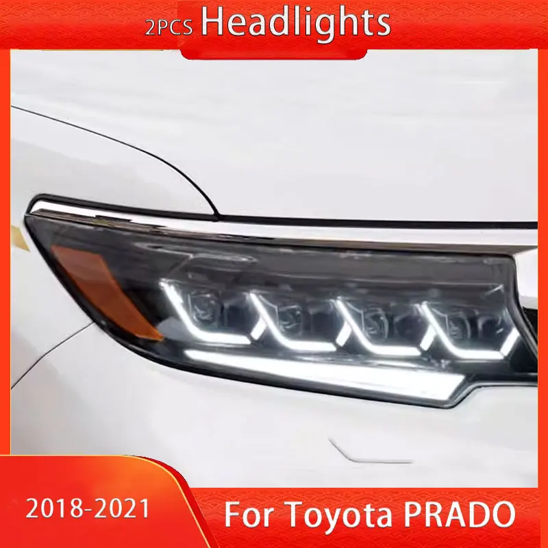 

Cars Headlights For Toyota Prado 2018-2020 LAND CRUISER LC150 DRL Head Lamp LED Bi Xenon Bulb Fog Lights Tuning Cars Accessory