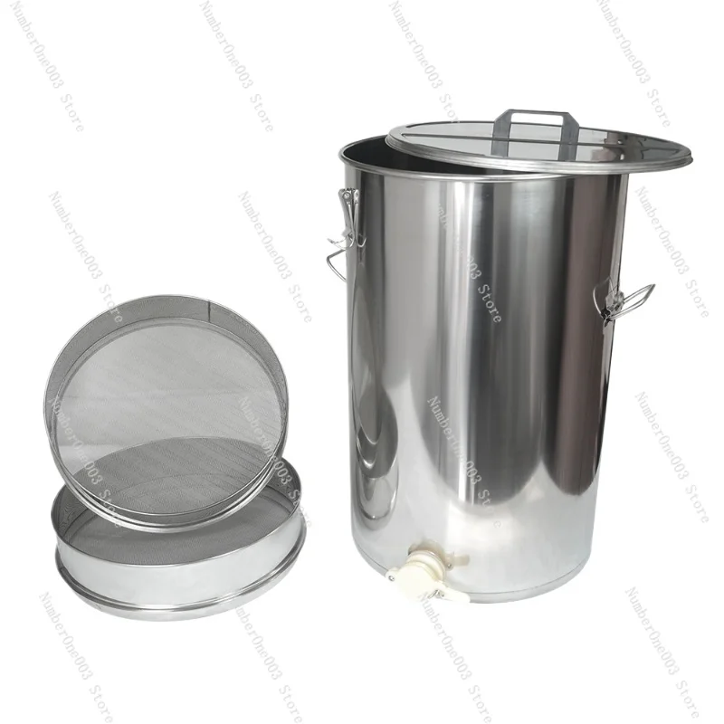 

Stainless Steel 70L Honey Tank with Double Layer Strainer