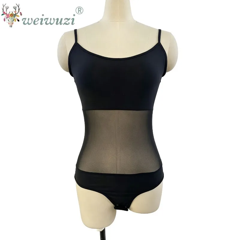 Belly Dance Bottom Tank Yarn Top Adult Bodycon Gauze Latin Dance Ballet Inner Layup Top with Hanging Strap Mesh Waist Body Cover