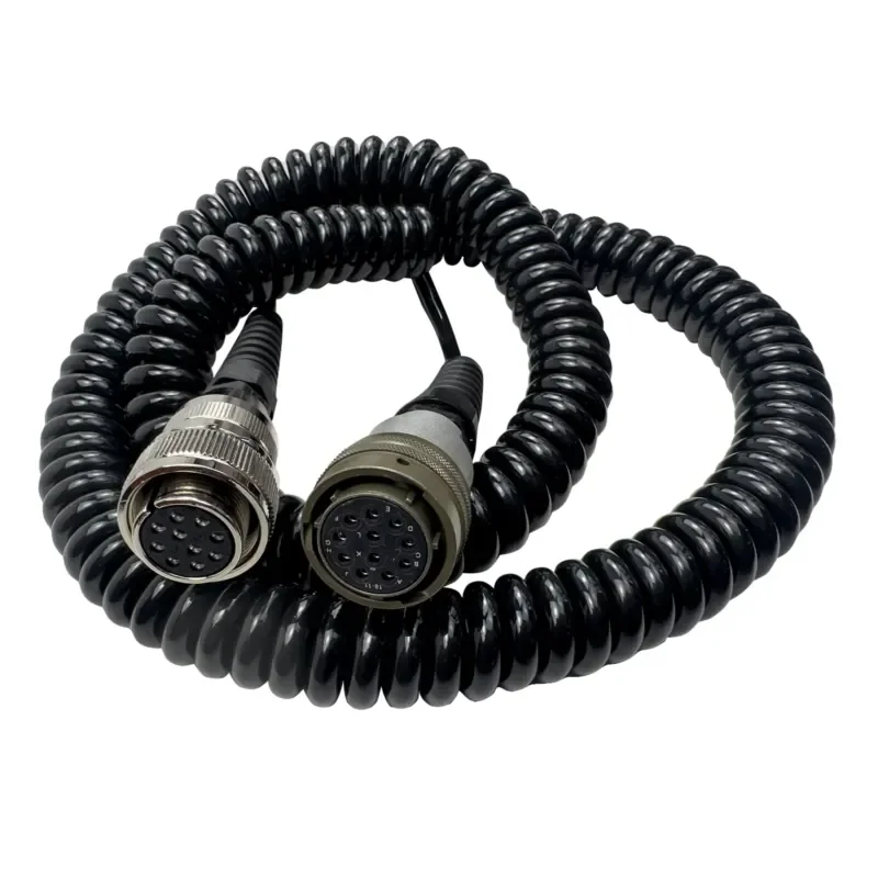 2026 Hot Item Durable 10-11 Pins Coiled Cord 1M Data Line for Asphalt Paver Spare Parts