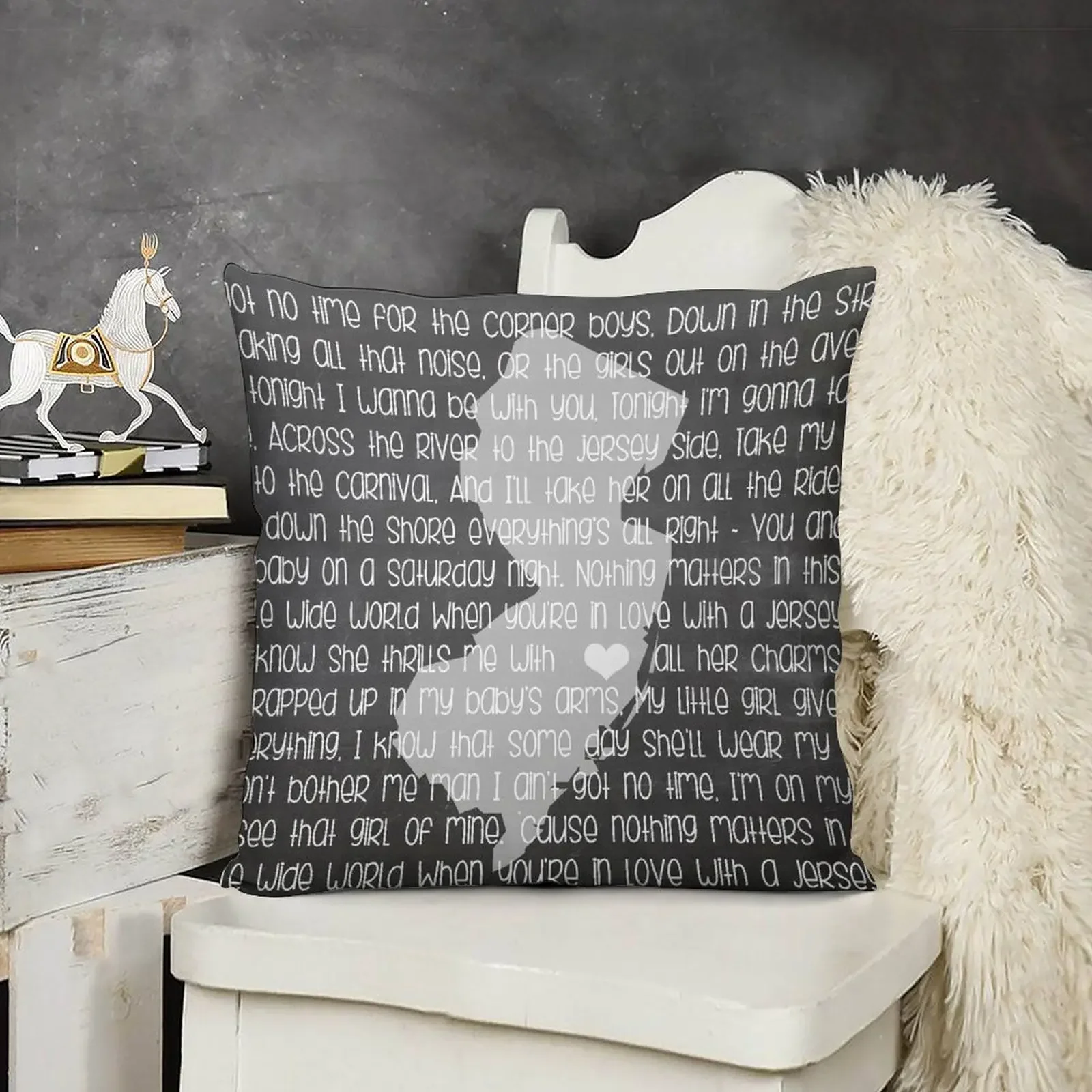 

Jersey Girl Throw Pillow Anime Cushion Covers For Living Room pillow