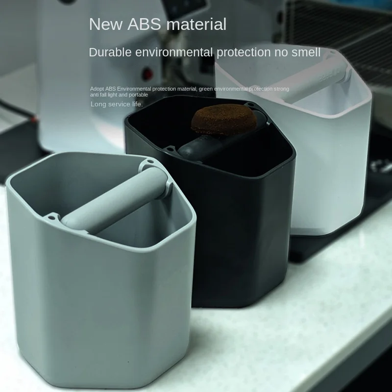 

Креативное ведро для кофейного шлака с шестиугольной призмой, изготовленное из экологически чистого АБС-материала, утолщенное ведро для кофейного шлака большой емкости 1,8 л