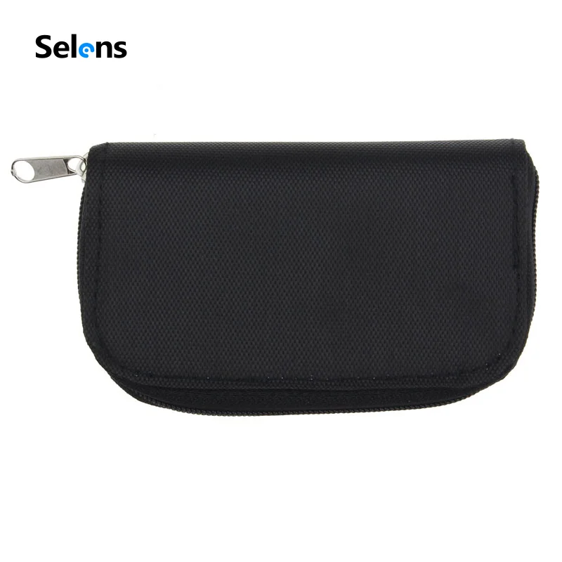 Selens Multifunction Storage Bag Canvas Memory Card Carrying Case Bag Outdoor Waterproof Card For Bag Photography Accessories