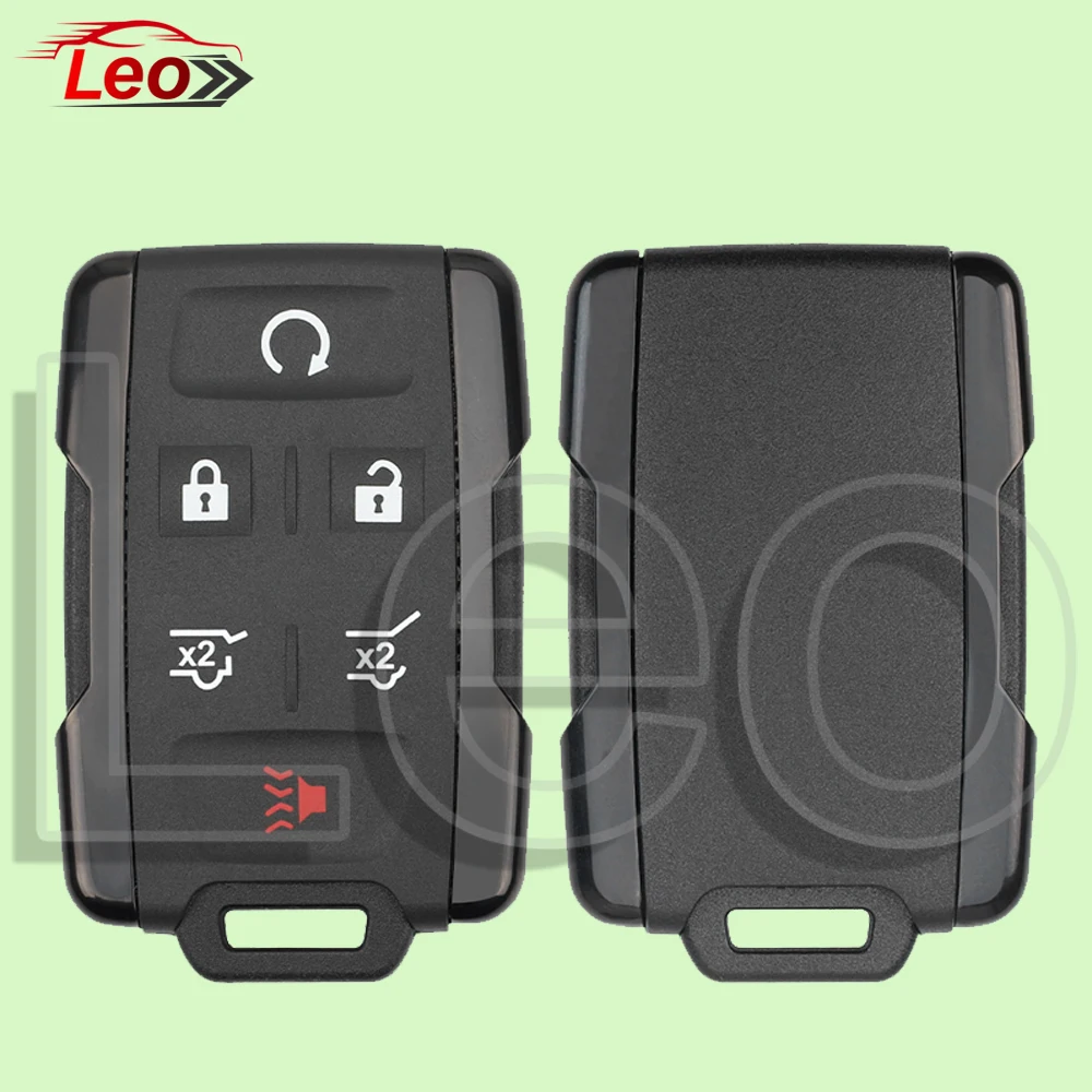 Leo M3N32337100/7200 Car Remote Key For Chevrolet 2014-2018 Silverado Colorado GMC 315/433MHz 3/45/6 Button Black/Silver.