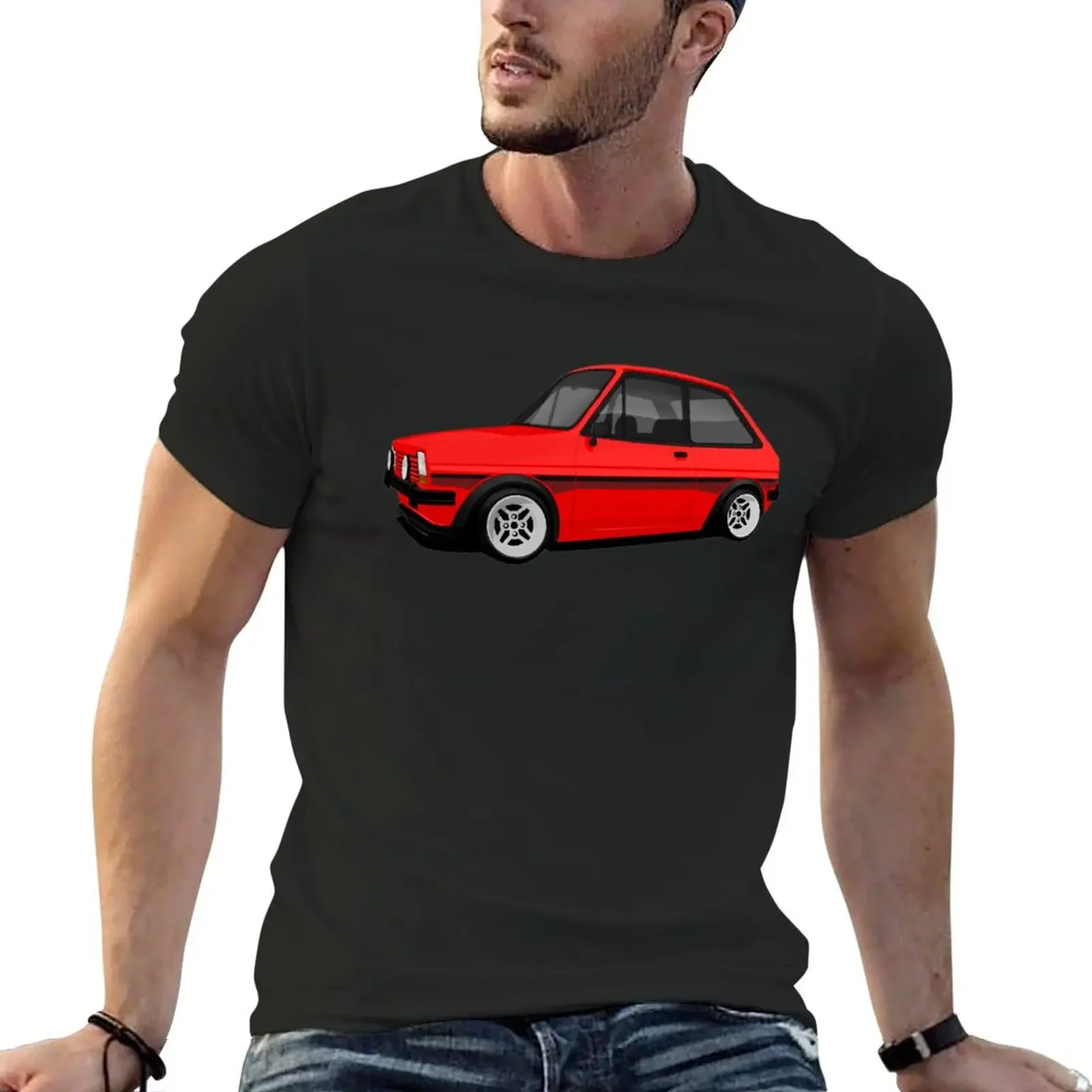 Mk1 Fiesta Supersport (Red) T-Shirt Aesthetic clothing plus size tops t shirt for men