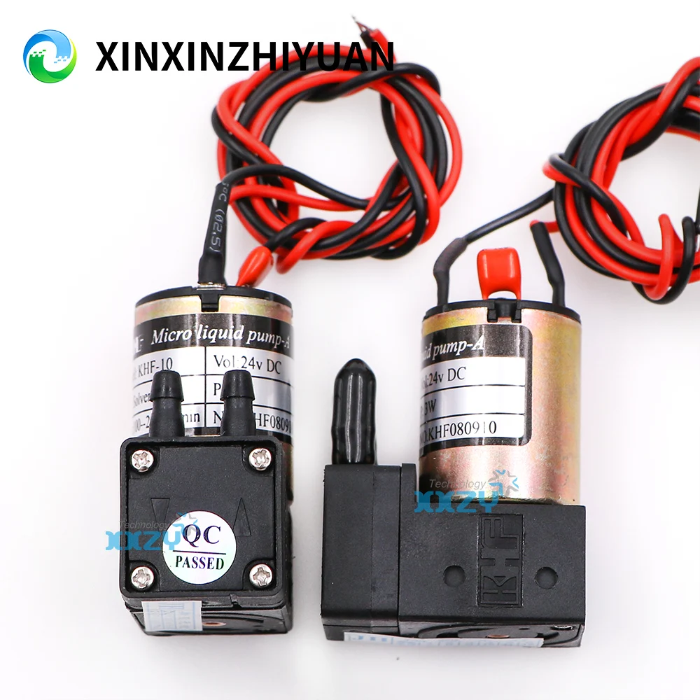 KHF-10 Small Ink Pump for Crystal Gongzheng Inkjet Printer Micro Diaphragm Pump DC 24V 3W 100-200ml/min Liquid Pump