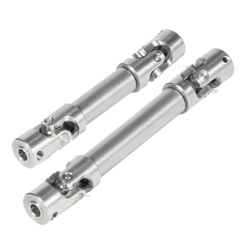 2PCS CNC Internal Spline Metal Drive Shaft Joint Driveshaft Replacement Parts for 1/18 CAPRA