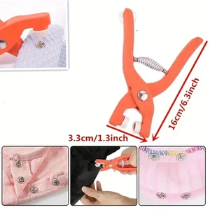 مجموعة أدوات تثبيت مشبك ، أزرار برشام ، كماشة معدنية ، مجموعة مخلب زر المفاجئة ، كماشة مفاجئة يدوية أفضل 6 آلات تسمير زر ضغط للمبيعات - No2