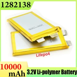 New DIY Battery 3.2V LiFePO4 10000mAh 1282138 Rechargeable Lithium Battery for Module Power Bank Tablet Power Bank MP4 GPS