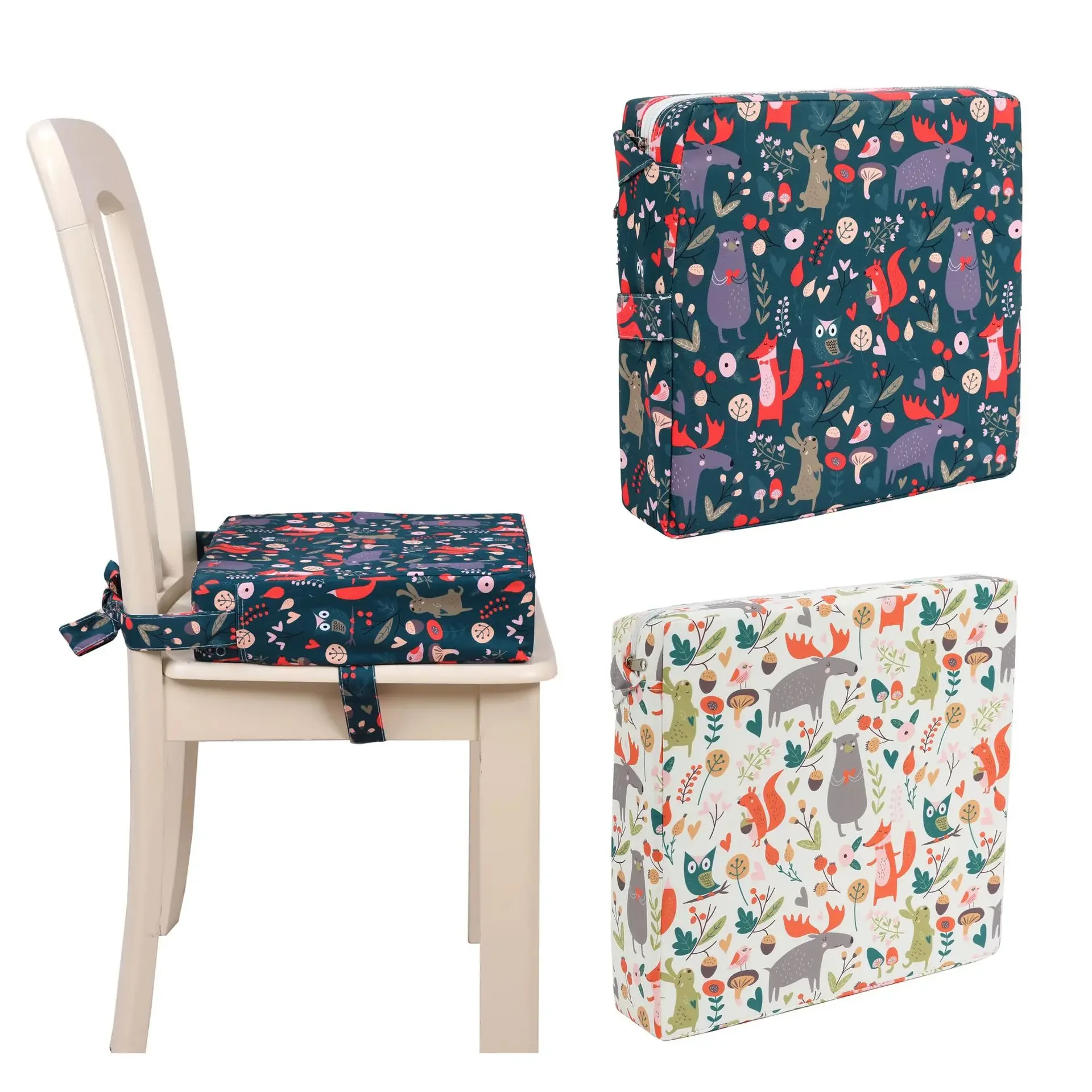 Adjustable Baby Furniture Booster Seat Portable Kids Dining Heighten Cushion Pram Chair Removable Children Increased Chair Pad 