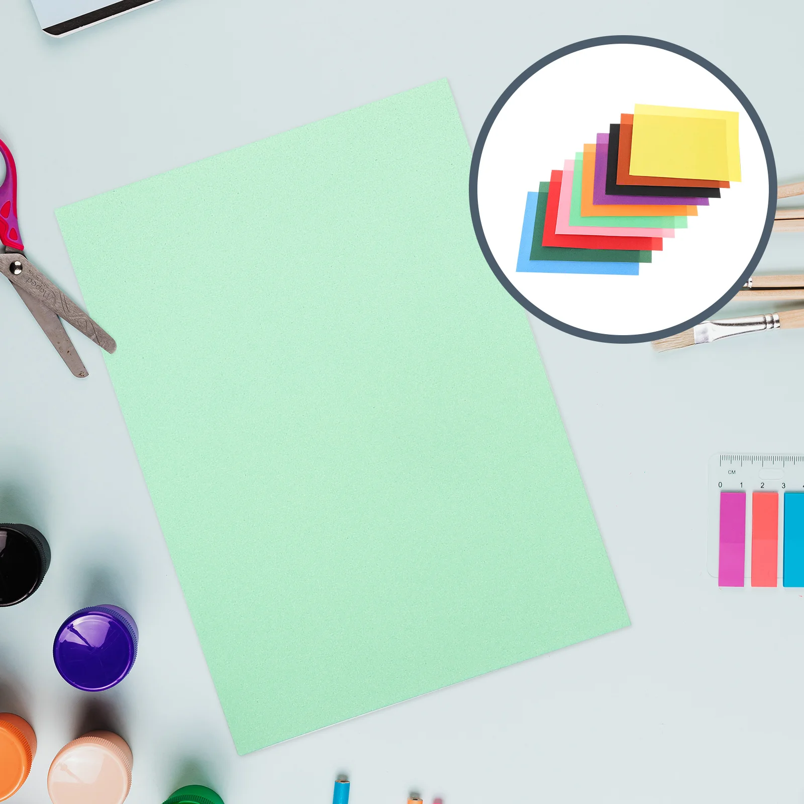 20 قطعة من ورق الرسم الملون ذو السطح الأملس للأطفال، لوازم فنية ذاتية الصنع للرسم واللوازم الفنية #5