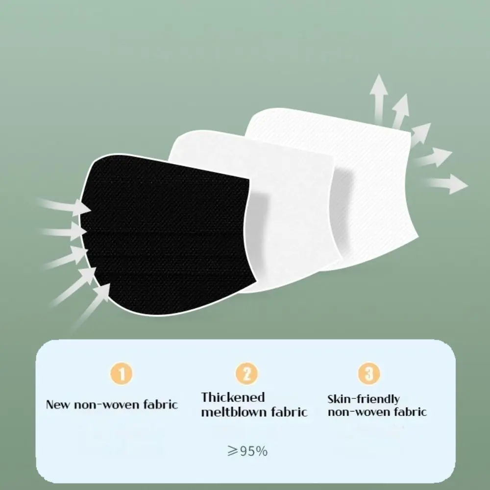 50 قطعة تنفس فراشة على شكل تصميم قناع للوجه يستخدم مرة واحدة Morandi اللون 3 طبقة مكافحة الغبار قناع الخامس الوجه واقي الوجه #4