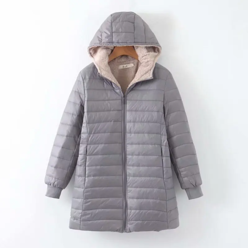 2023 Winter New Korean Version Slim Fit, Waterproof Hooded Mid Length Cotton Coat for Women\'s Warmth