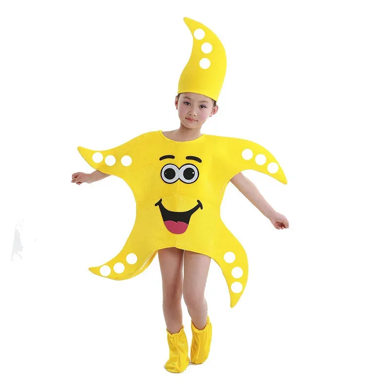 Baby AdultHalloween Easter Carnival Cosplay Costume Children's Marine Animal Stereoscopic Clownfish Coral Starfish Whale Cosplay