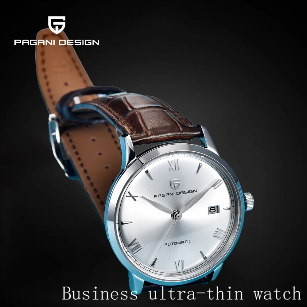 PAGNIDE Design New NH35A Men Automatic Mechanical Watches 40MM Minimalist Sapphire Dive AR Business reloj hombre PD1759