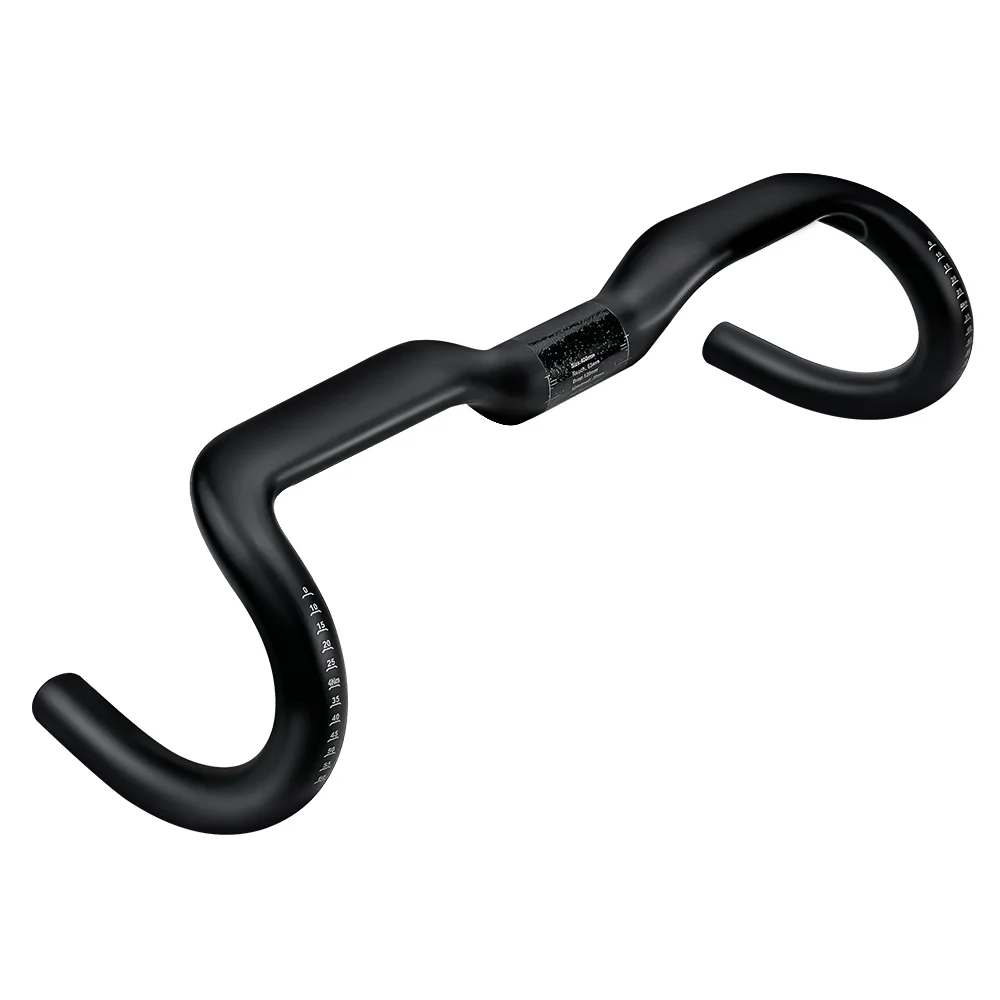 BALUGOE Bike Professionelles Wettkampf-Carbon-Rennradlenker mit internen Kabeln, 20 mm Hebelänge, UCI – Detail 8