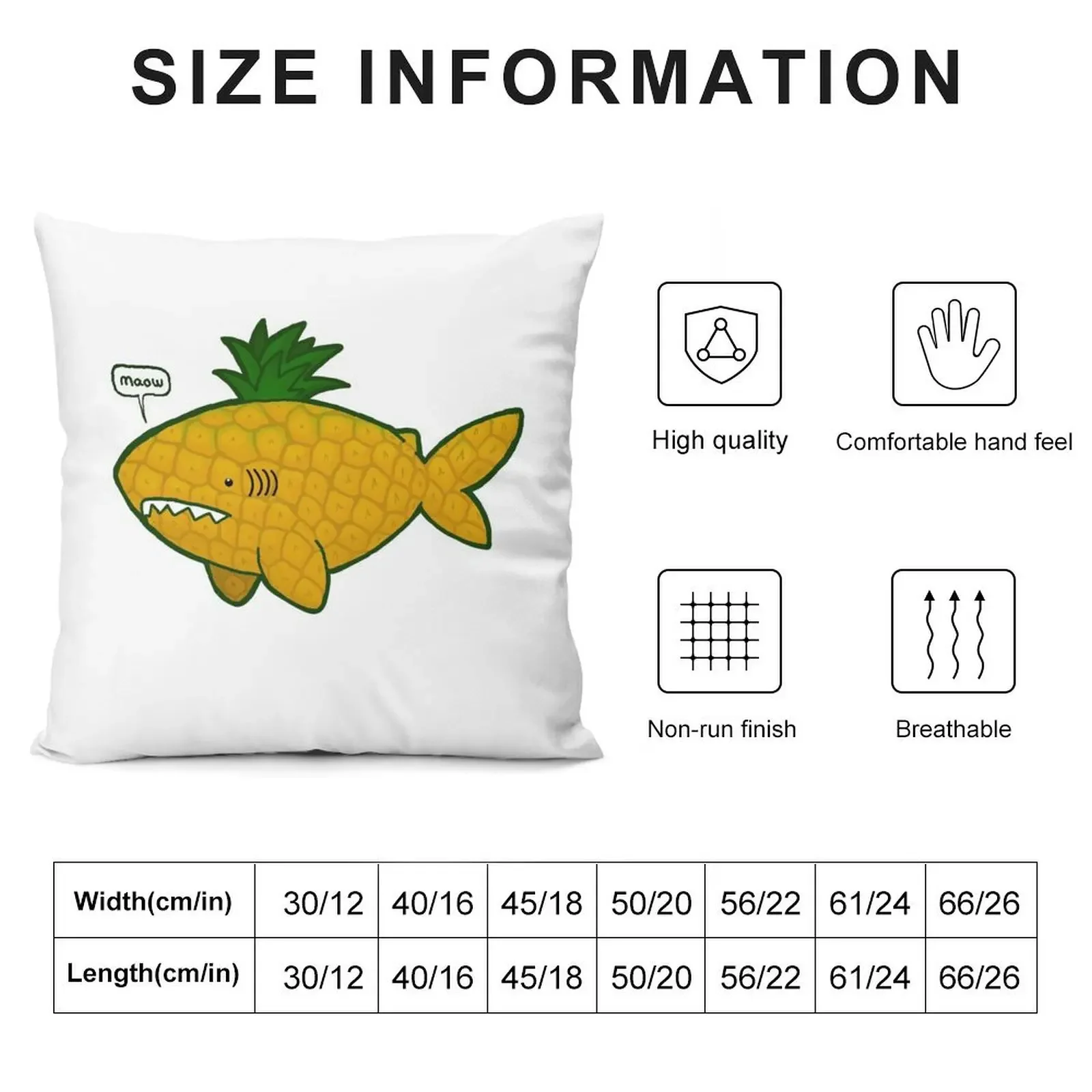 Sheila the Pineapple Shark Throw Pillow Cushions Cover luxury sofa pillows Cushion Child autumn pillowcase pillow