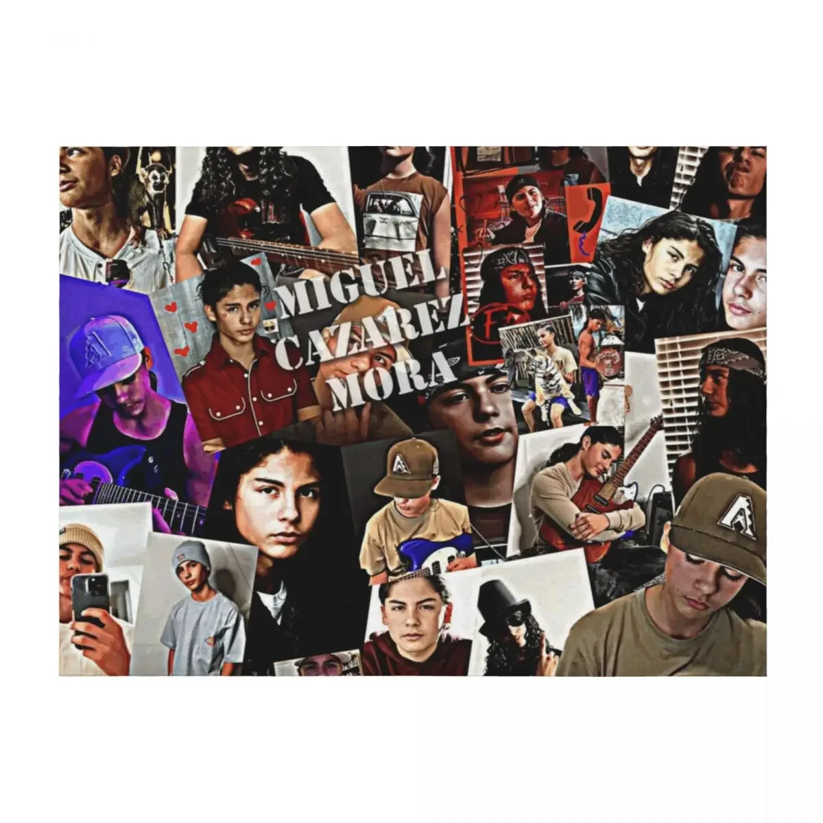 

miguel cazarez mora Throw Blanket Flannel Fabric Camping Winter beds Retros Blankets