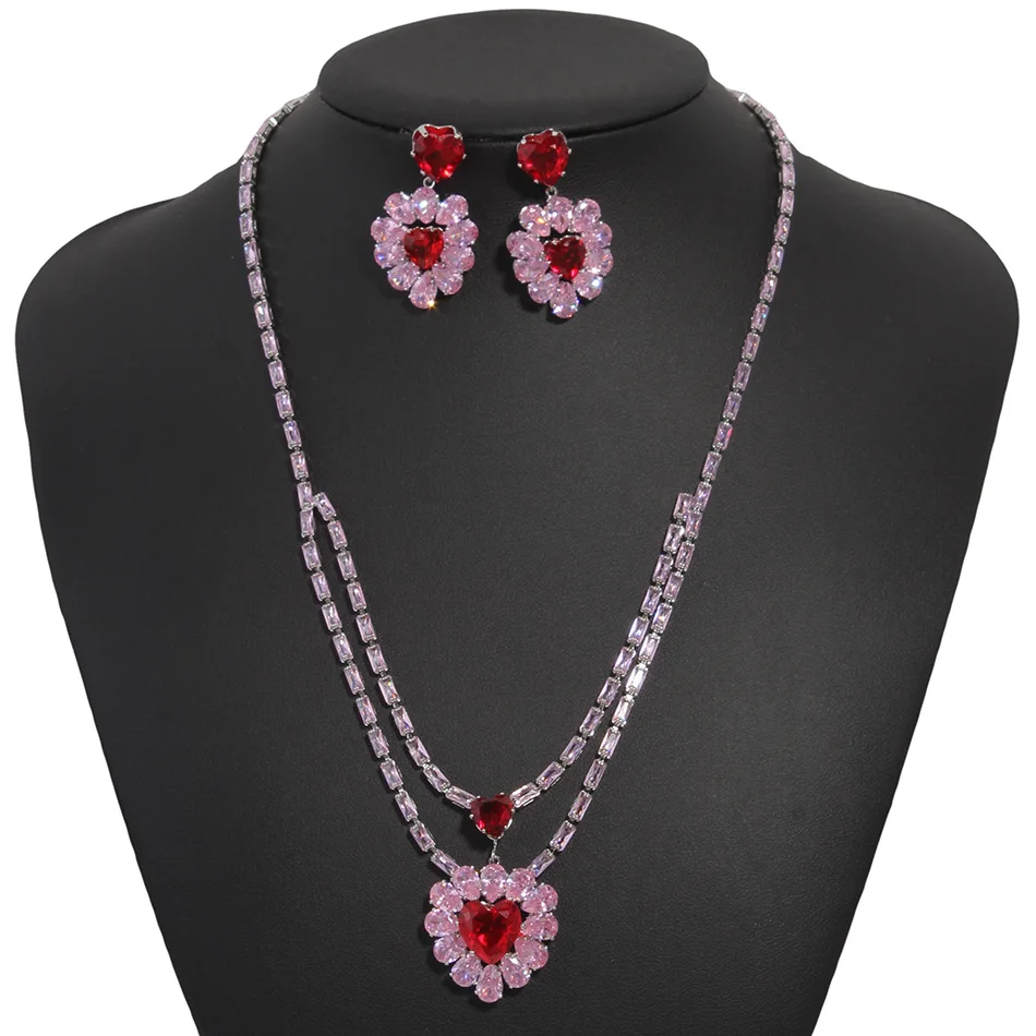 

FARLENA New Luxury Real Gold Plated CZ Jewelry Sets for Women Elegant Women's Necklace and Earring Set Accessoires Femme 2024
