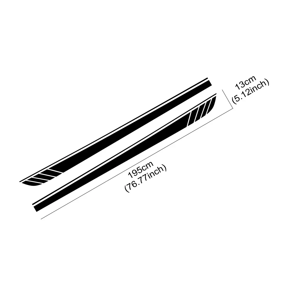 2Pcs Car Decals For Hyundai i30 I30N N-Line GDI MK3 Racing Sport Stripe Style Side Door Vinyl Stickers Auto Tuning Accessories view 5