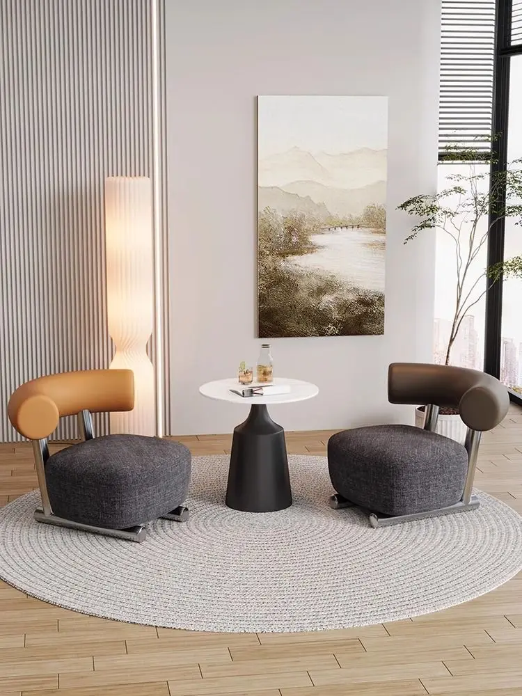 

New, Cream Wind, Sled Chair, Chair, Creative, Living Room, Bedroom, Leisure, Light Luxury, Single, Sofa Chair