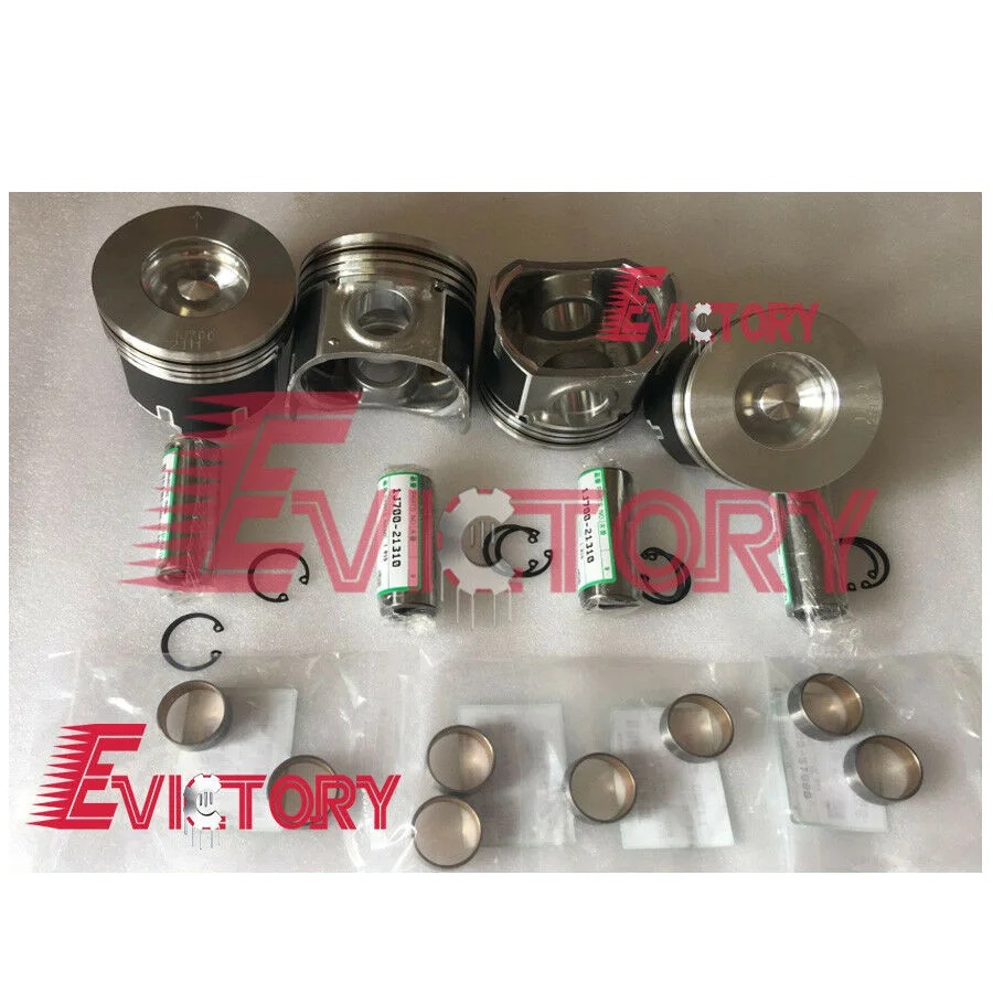 For Kubota V2607DI V2607-DI-T V2607-T overhaul rebuild piston ring gasket kit