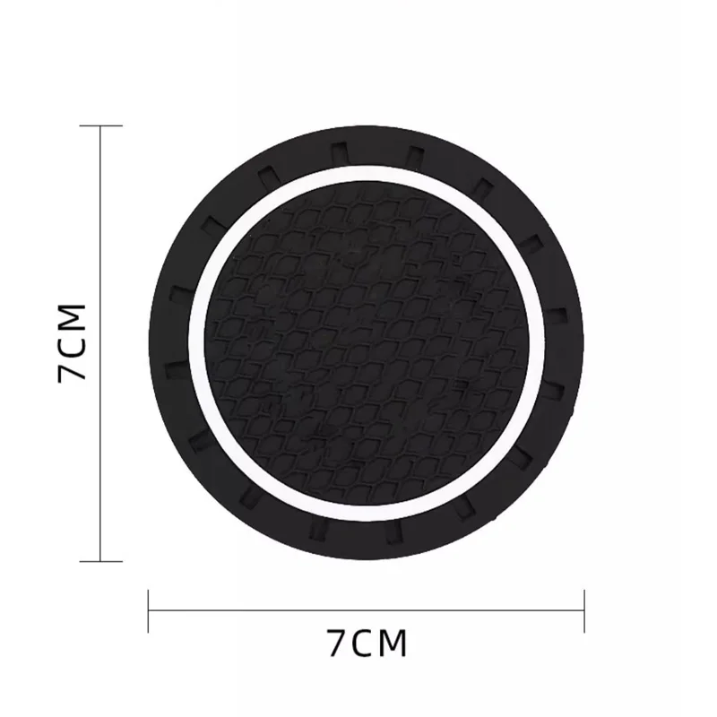 2Pcs Silicone Car Coaster Water Cup Slot Non-Slip Pad Mat For KIA Sportage Ceed Sorento Cerato Optima Picanto Rio Soul K5 Stonic