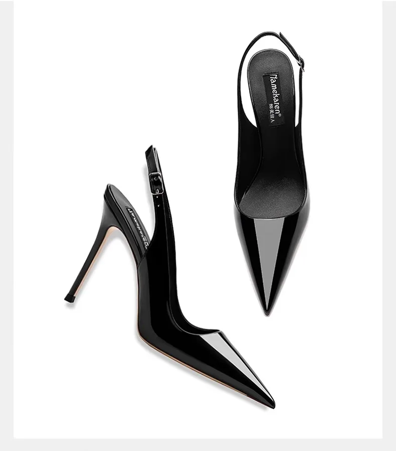 2025 New Luxury Summer Sexy Pointed Designer High Heels Daily Casual Party Comfortable Buckle Women's Sandals Sandalias Mujer image 5